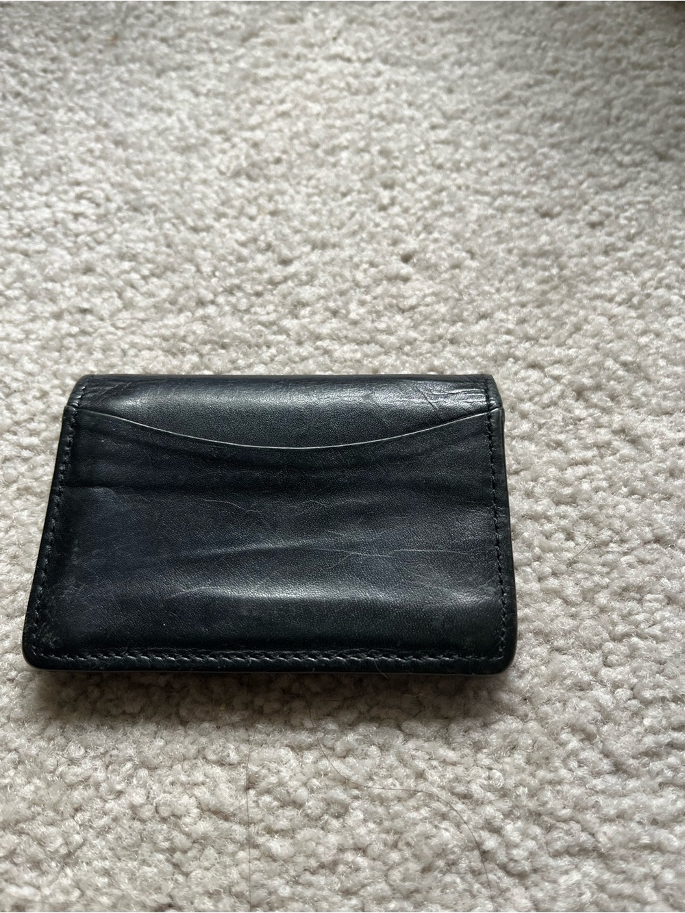 Classic Black Leather Card Case - Men Accessories
